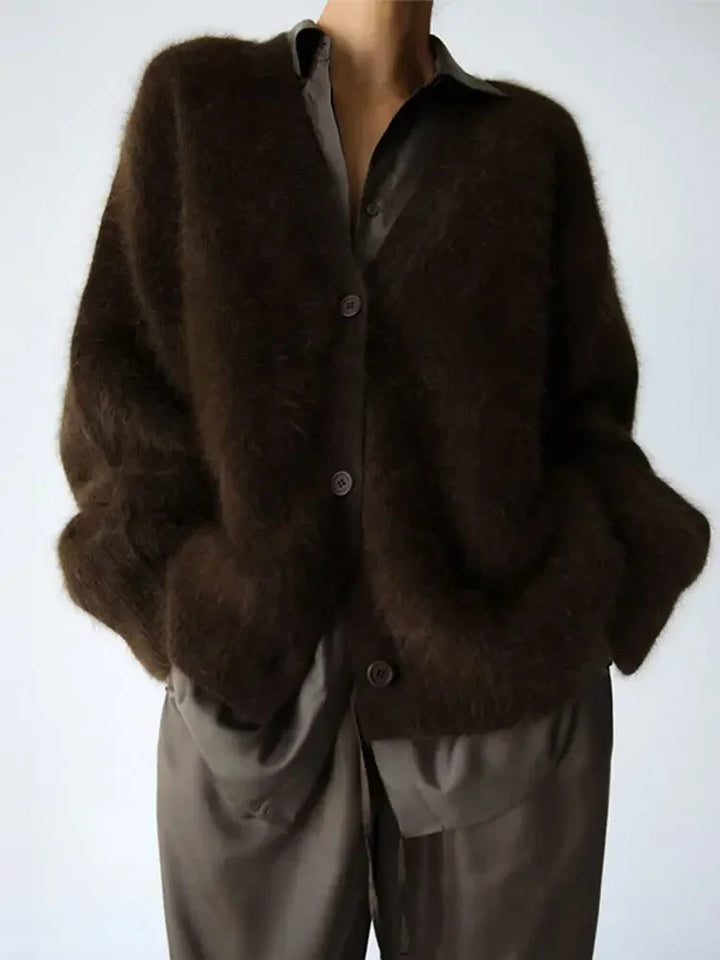 Women’s Fluffy Oversized Cardigan | Casual