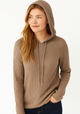Women’s Ribbed Pullover Hoodie | Relaxed Fit