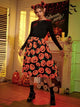 Women’s Halloween Midi Dress | Ghost & Pumpkin Print