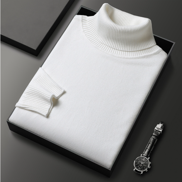 Men’s Knitted Turtleneck Sweater | Winter