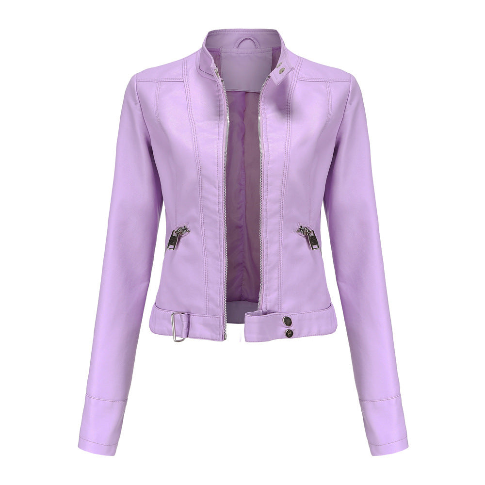 Women’s Stand Collar Jacket | Slim Fit