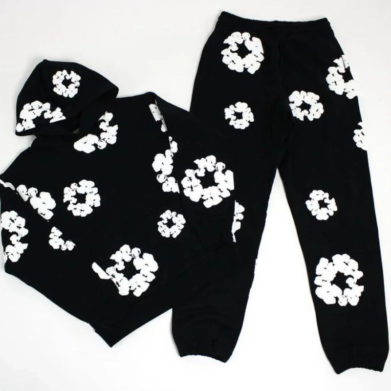 Unisex Oversized Hoodie Set | Graffiti Print