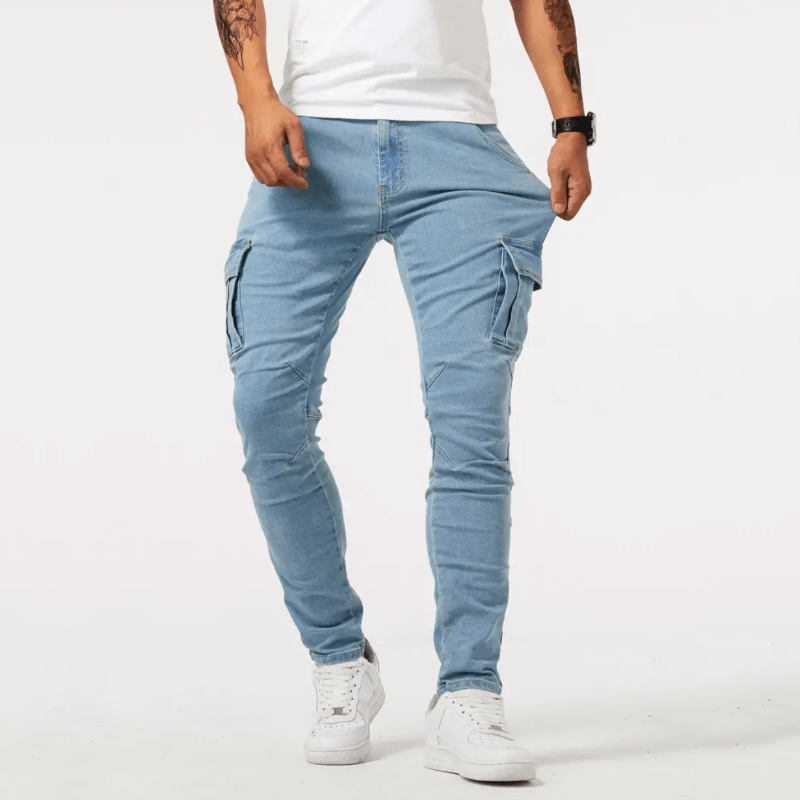 Men’s Stretch Cargo Jeans | Slim Fit