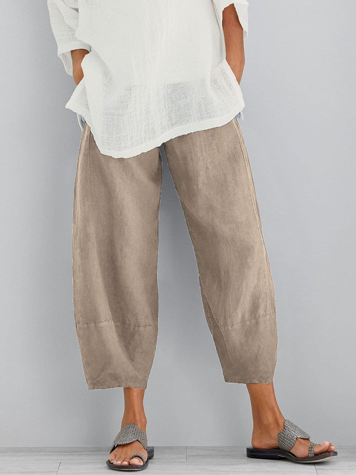Women’s Relaxed Fit Cropped Trousers | Wide Leg