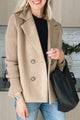 Women’s Knit Sleeve Blazer | Double Breasted