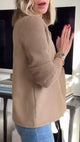 Women’s Knit Sleeve Blazer | Double Breasted