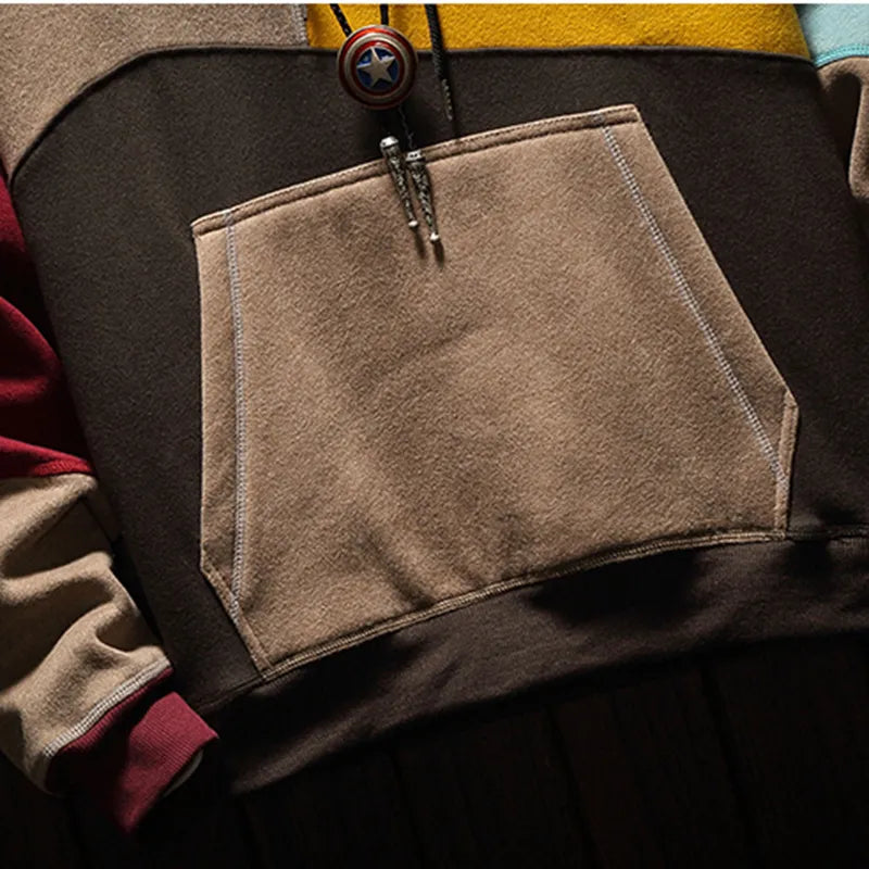 Men’s Colour Block Hoodie | Long Sleeve