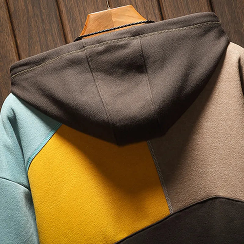 Men’s Colour Block Hoodie | Long Sleeve