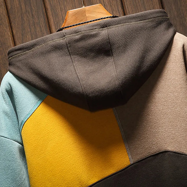 Men’s Colour Block Hoodie | Long Sleeve
