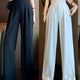 Women’s High Waist Wide Leg Trousers | Straight Cut