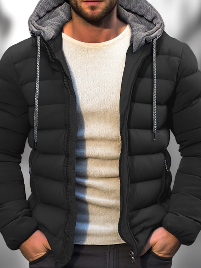 Men’s Hooded Puffer Jacket | Zip-Up