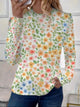 Women’s Elegant Printed Top | Long Sleeve