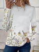 Women’s Printed Long Sleeve Top | Casual