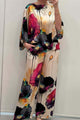 Women’s Wide Leg Two-Piece Set | Artistic Print