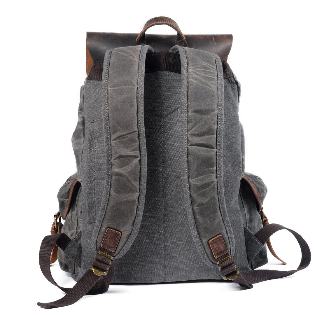 Leandro - Canvas Leather Backpack