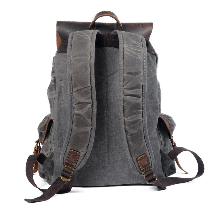 Leandro - Canvas Leather Backpack