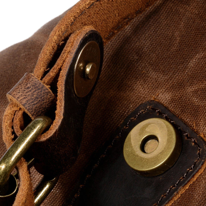 Leandro - Canvas Leather Backpack