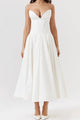 Women’s Corset Pleated Dress | Midi