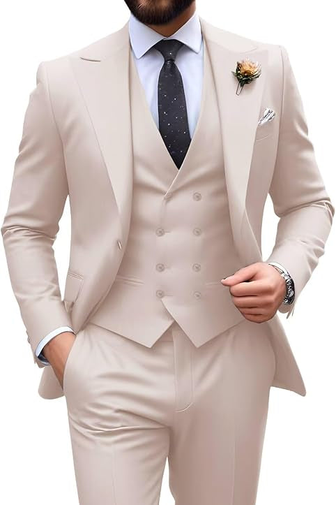 Men’s 3-Piece Slim Fit Suit | Formal Wedding