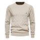 Men’s Diamond Knit Jumper | Crew Neck