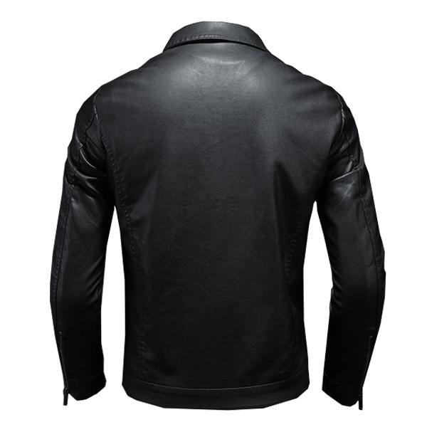 Benjamin - Men's Leather Biker Jacket