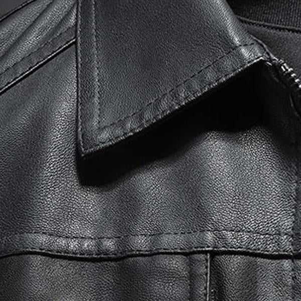 Benjamin - Men's Leather Biker Jacket