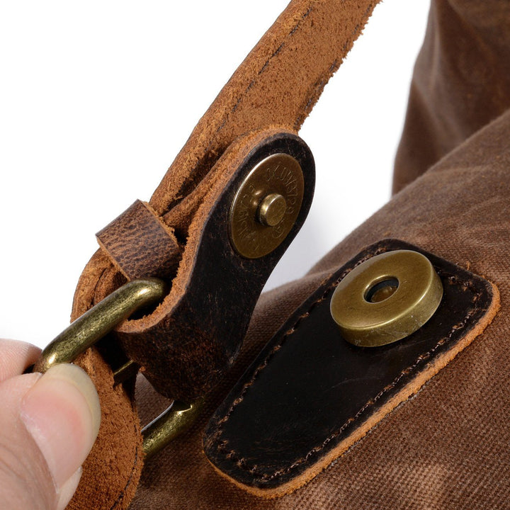 Leandro - Canvas Leather Backpack