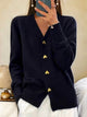 Women’s Heart Button Knit Cardigan | Regular Cut