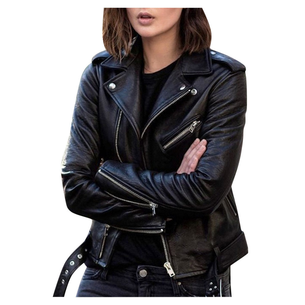 Women’s Zip-Up Jacket | Biker Style