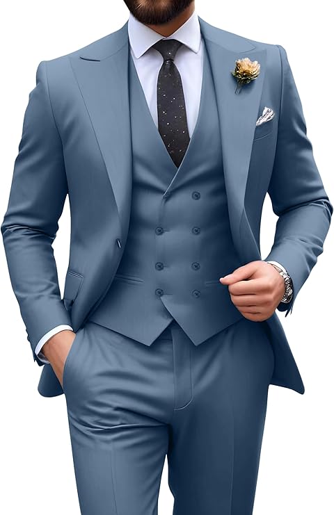 Men’s 3-Piece Slim Fit Suit | Formal Wedding