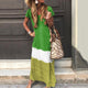 Women’s Casual Color Block Dress | Maxi