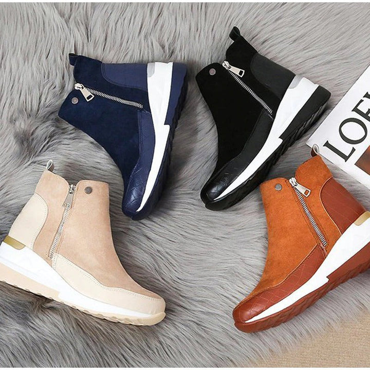 Women’s Wedge Ankle Boots | Zip-Up