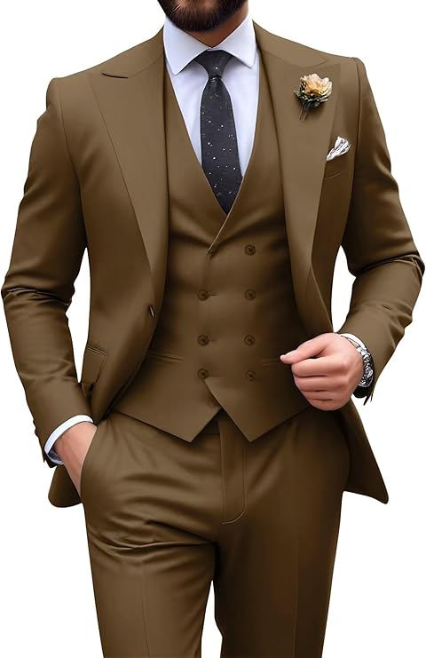 Men’s 3-Piece Slim Fit Suit | Formal Wedding