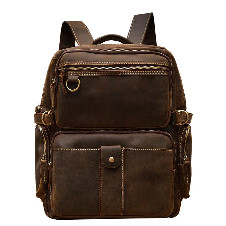Maison - Brown Leather Backpacks