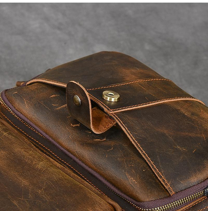 Maison - Brown Leather Backpacks