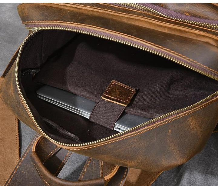 Maison - Brown Leather Backpacks