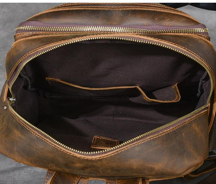 Maison - Brown Leather Backpacks