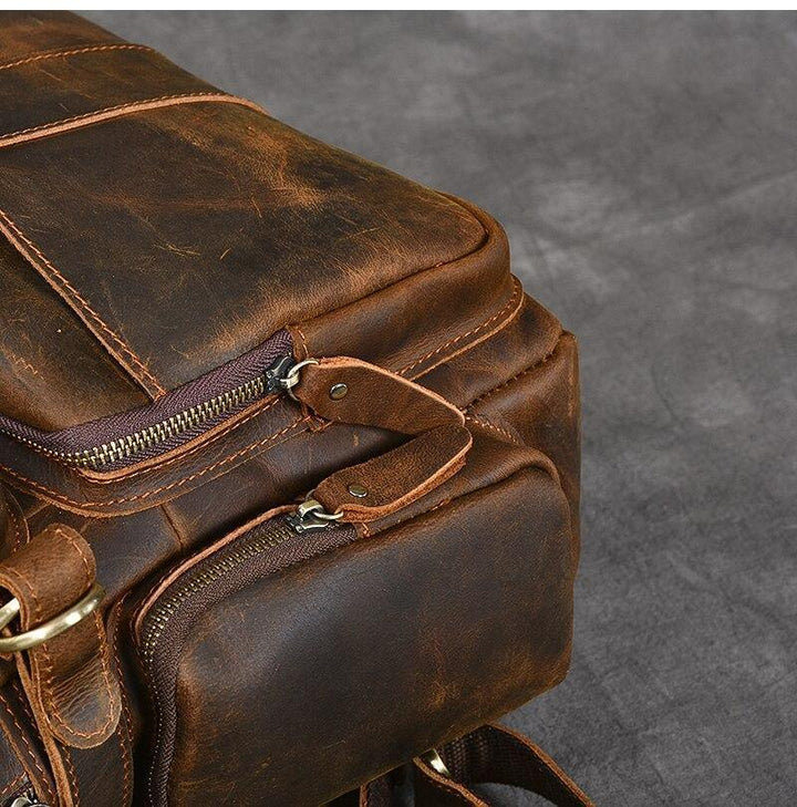 Maison - Brown Leather Backpacks