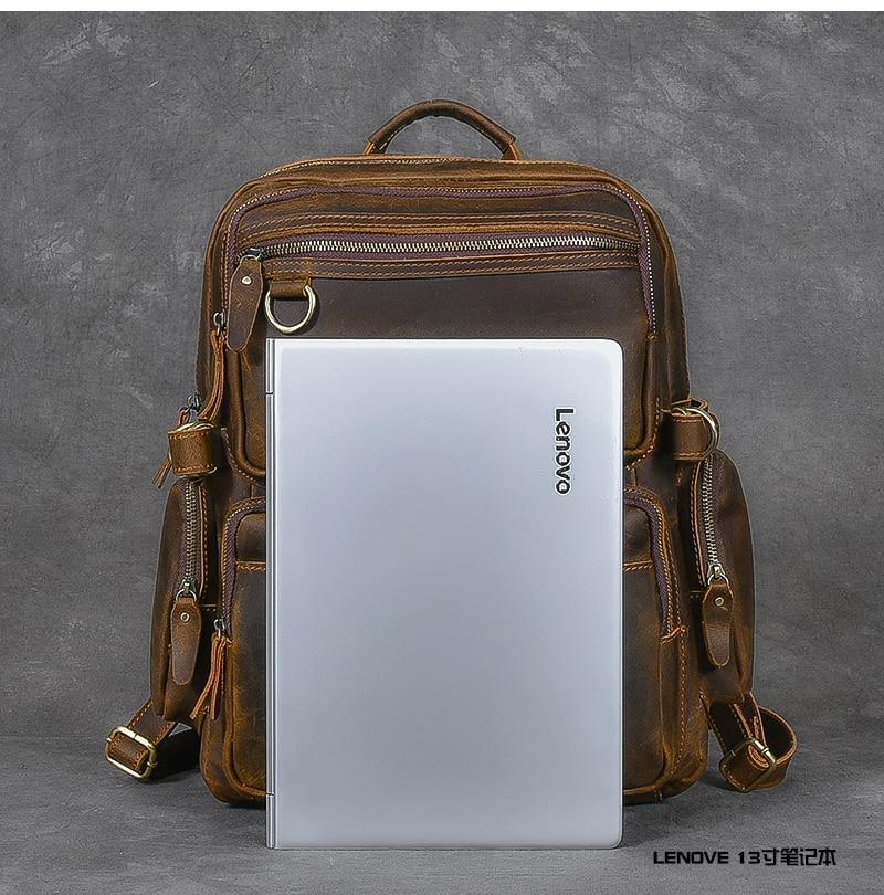 Maison - Brown Leather Backpacks