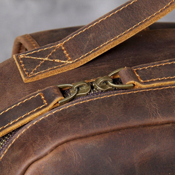 Lucien - Brown Leather Backpacks