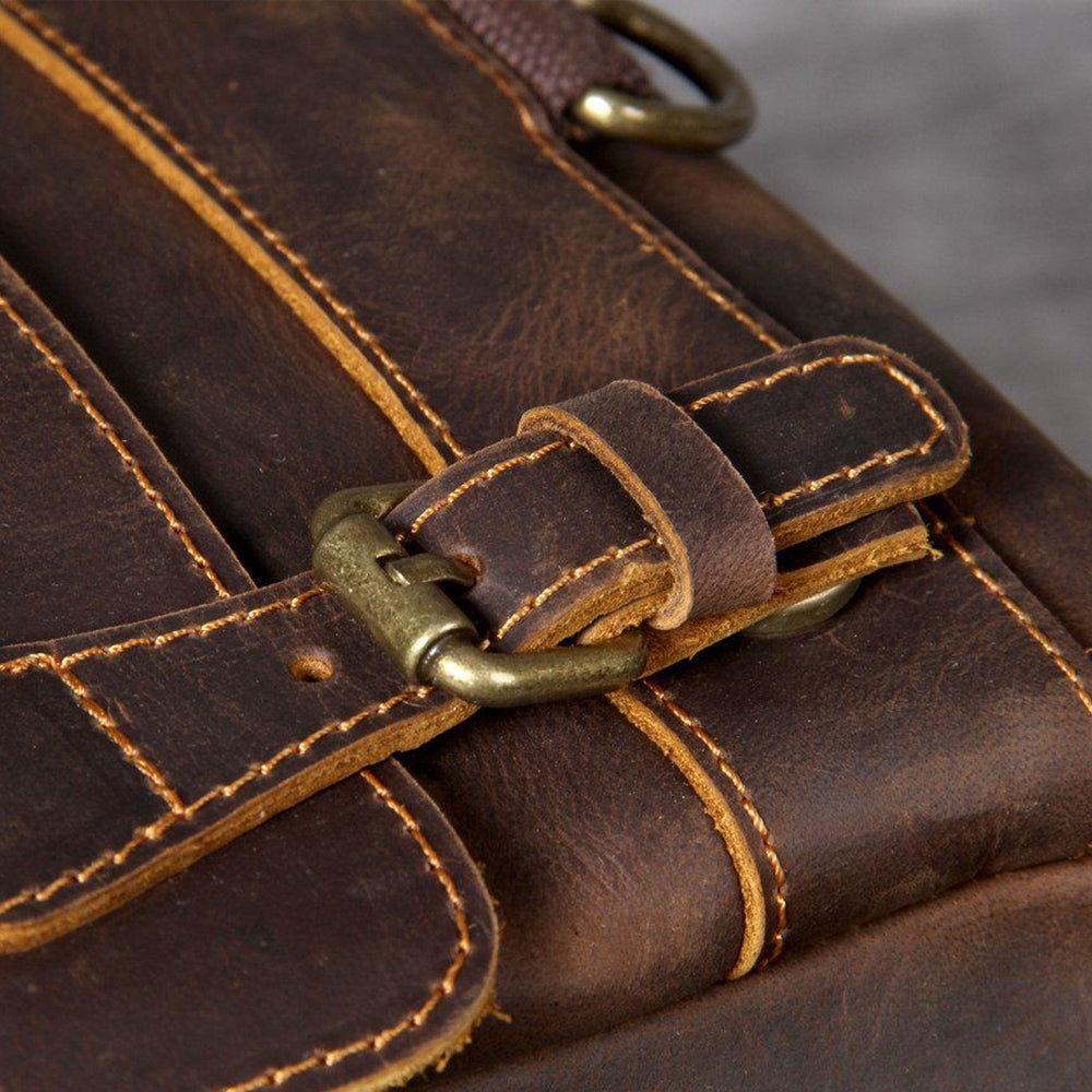 Lucien - Brown Leather Backpacks