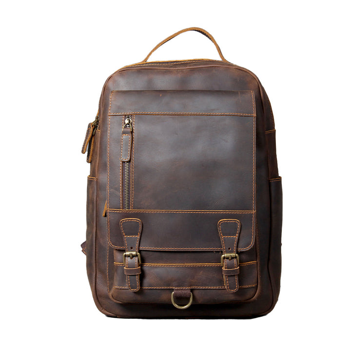 Lucien - Brown Leather Backpacks