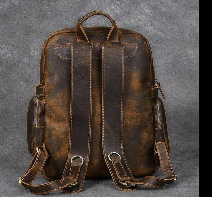 Maison - Brown Leather Backpacks