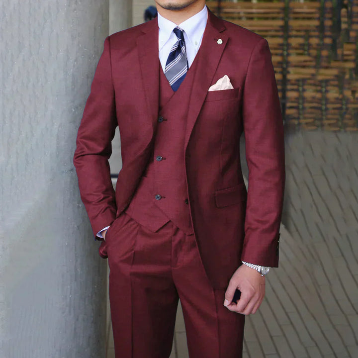 Fraser - 3-Piece Suit with Chest Pocket