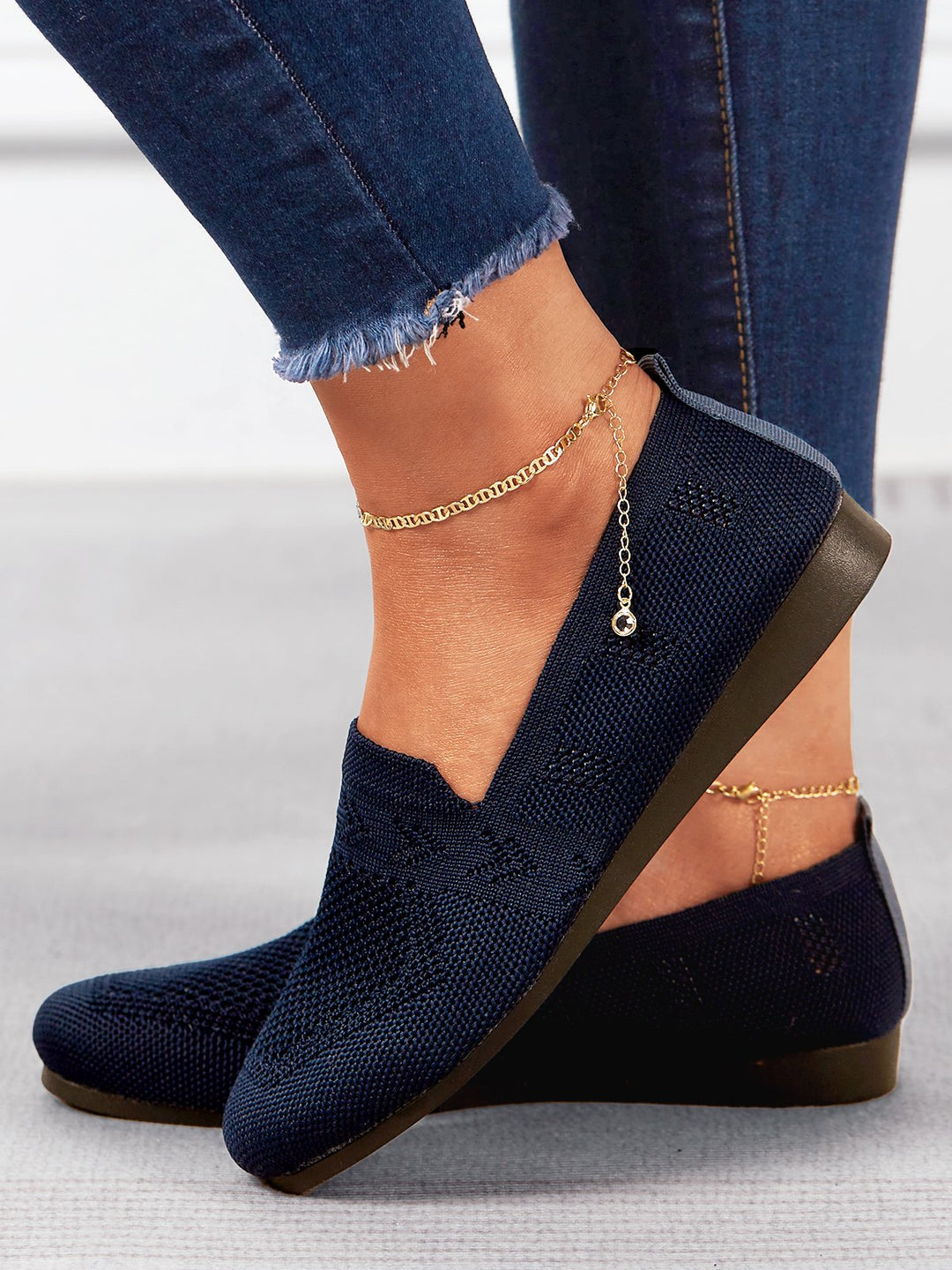 Women’s Orthopaedic Knit Slip-On Loafers | Lightweight