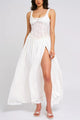 Women’s Corset Slit Dress | Maxi