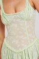 Women’s Corset Slit Dress | Maxi