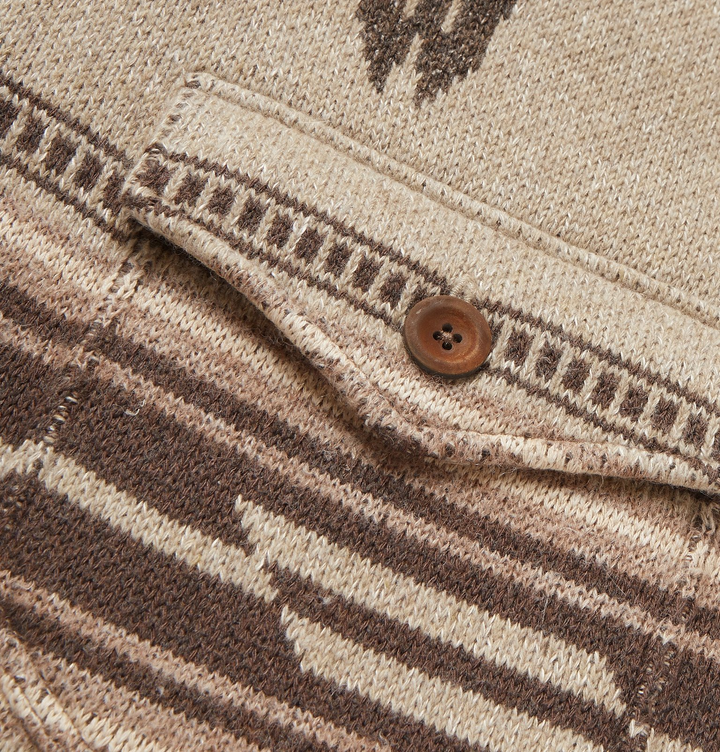 Cameron - Men's Vintage Jacquard Knit Cardigan