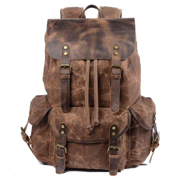 Leandro - Canvas Leather Backpack