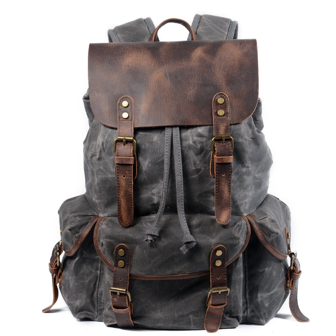 Leandro - Canvas Leather Backpack